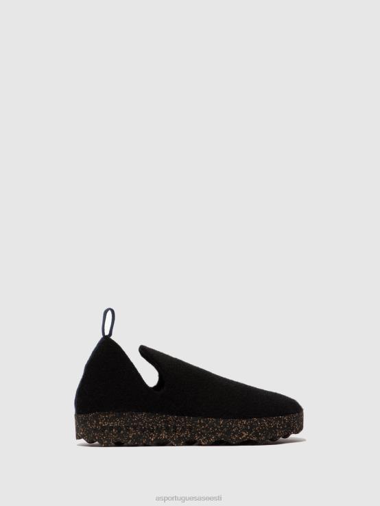 Asportuguesas naised slip-on kingad linn kingad must TR4HT30