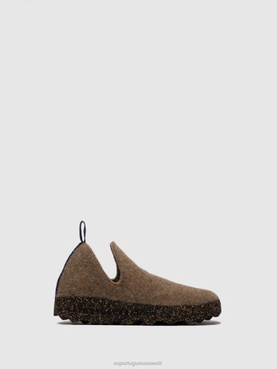 Asportuguesas naised slip-on kingad linn kingad taupe TR4HT41